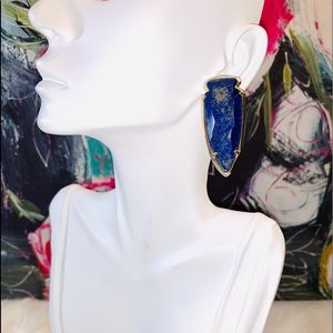 Kendra Scott Kathryn Earrings in Raw Cut Lapis